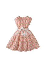 Load image into Gallery viewer, Gingersnaps Faux Patchwork Dress With Ties And Side Cut Outs
