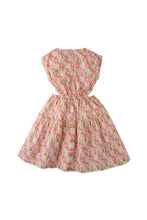 Load image into Gallery viewer, Gingersnaps Faux Patchwork Dress With Ties And Side Cut Outs
