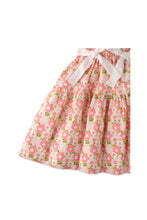 Load image into Gallery viewer, Gingersnaps Faux Patchwork Dress With Ties And Side Cut Outs
