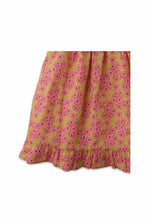 Load image into Gallery viewer, Gingersnaps Smocked Bodice 70&#39;S Floral Print Ruffle Dress
