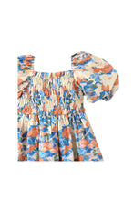 Load image into Gallery viewer, Gingersnaps Toile Print Dress with Smocked Bodice &amp; Bubble Sleeves
