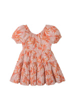 Load image into Gallery viewer, Gingersnaps Fire Floral Print Cheesecloth Tiered Dress
