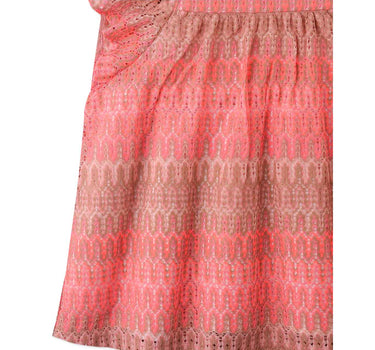 Gingersnaps Multicolor Lace Empire Dress with Butterfly Sleeves