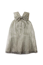 Load image into Gallery viewer, Gingersnaps Lurex Tulle Shift Dress With Bow
