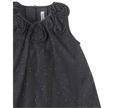 Gingersnaps Lurex Tulle Shift Dress with Corsages