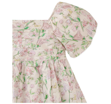 Gingersnaps Floral Print Dress with Ruched On Front Bodice