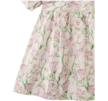 Gingersnaps Floral Print Dress with Ruched On Front Bodice