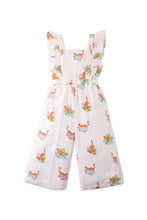 Load image into Gallery viewer, Gingersnaps Printed Muslin Jumpsuit with Ruffled Sleeves

