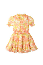 Load image into Gallery viewer, Gingersnaps Smocked Waist Tiered Dress with Puff Sleeves
