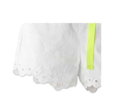 Gingersnaps Scalloped Paper Bag Shorts with Garisson Belt