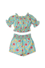 Load image into Gallery viewer, Gingersnaps Banana and Passion Fruit Top and Shorts Set
