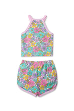 Load image into Gallery viewer, Gingersnaps Flower Print Halter Top and Shorts Set
