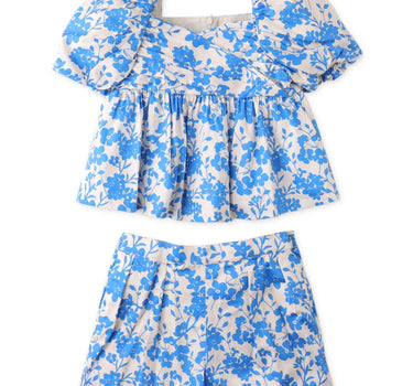 Gingersnaps Empire Top with Sweetheart Neckline Shorts Set