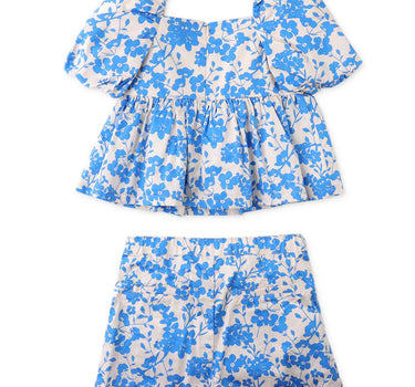 Gingersnaps Empire Top with Sweetheart Neckline Shorts Set