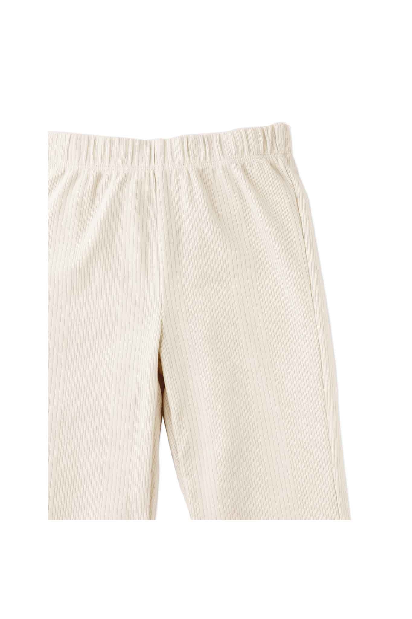 Gingersnaps Plain Ribbed Flare Leggings with Ruffle Edge