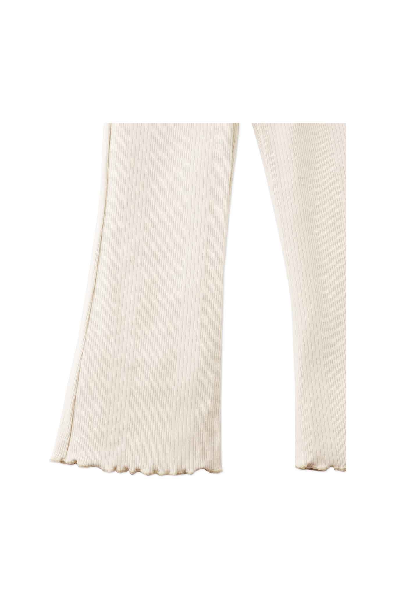 Gingersnaps Plain Ribbed Flare Leggings with Ruffle Edge