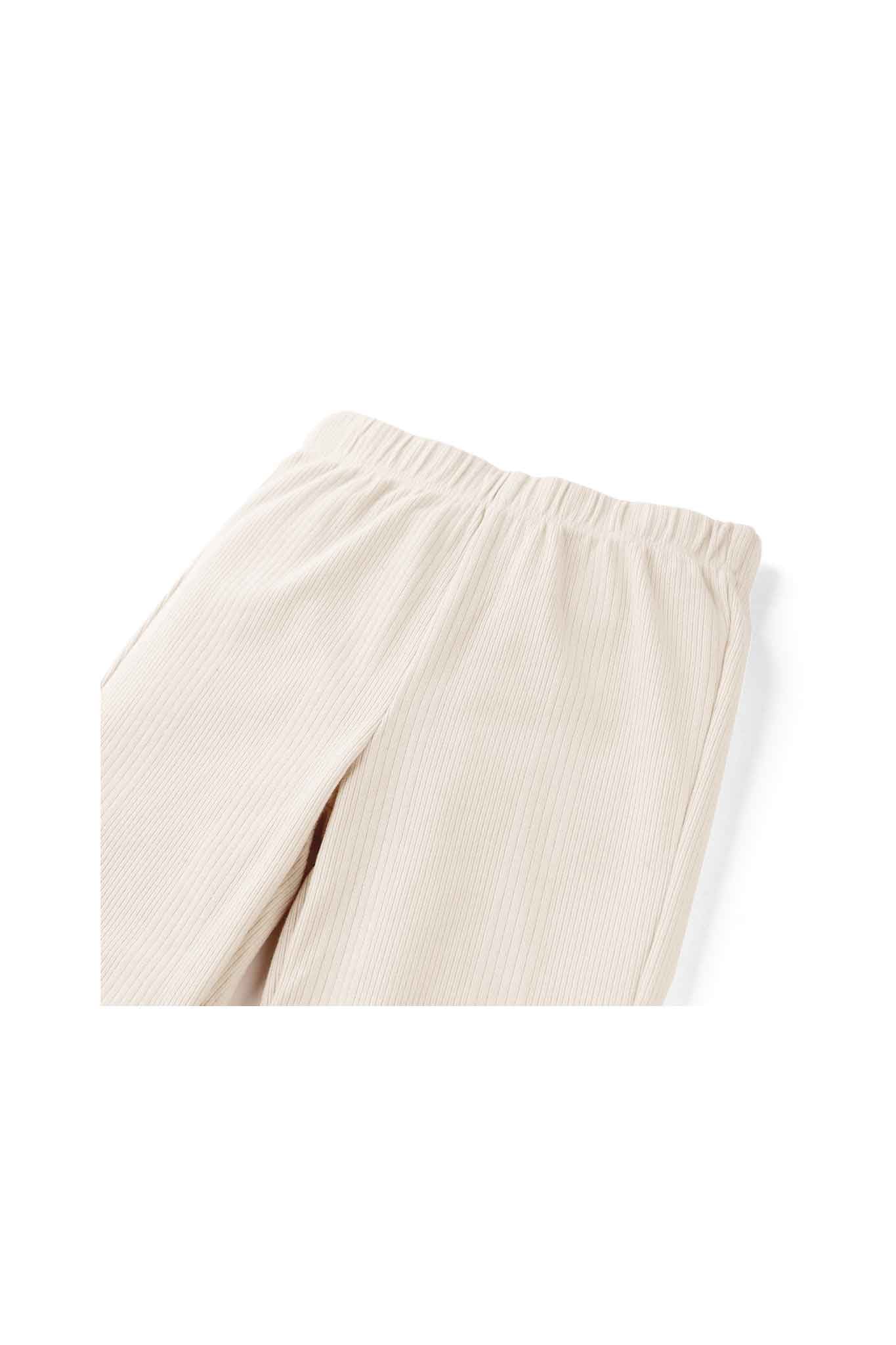 Gingersnaps Plain Ribbed Flare Leggings with Ruffle Edge