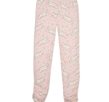 Gingersnaps All Overcat Print Leggings with Side Ruching