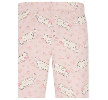 Gingersnaps All Overcat Print Leggings with Side Ruching