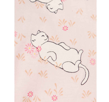 Gingersnaps All Overcat Print Leggings with Side Ruching