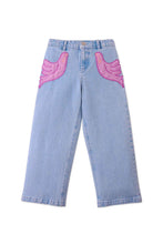 Load image into Gallery viewer, Gingersnaps Light Wash Denim Pants with Birds Pocket
