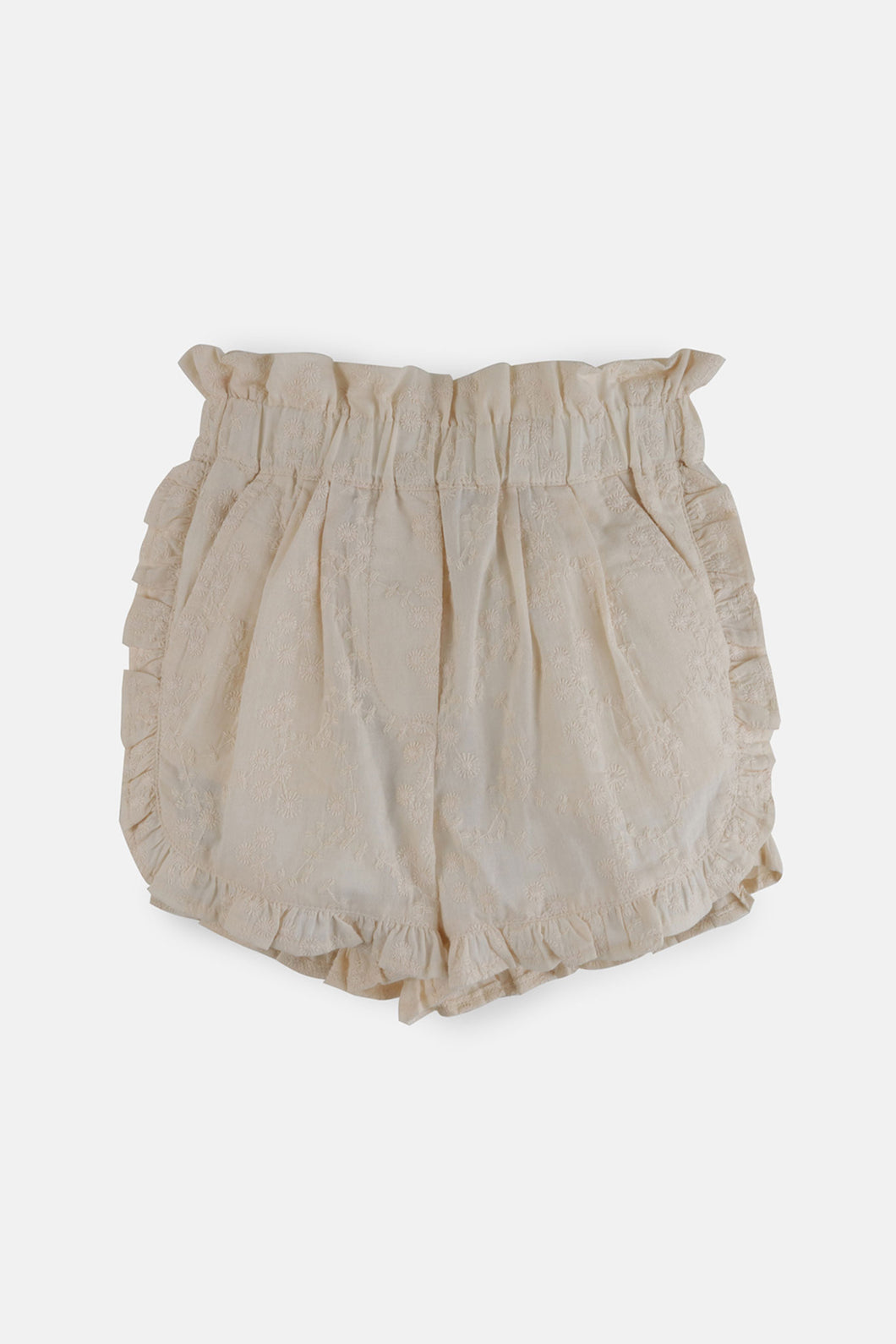 Gingersnaps Embroidered Shorts with Frills