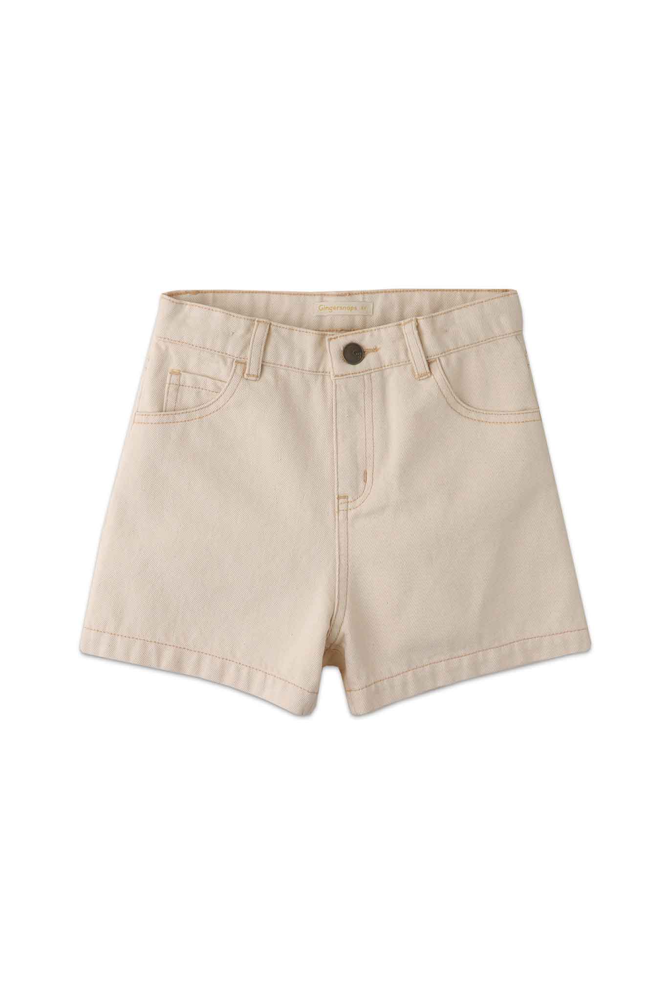 Gingersnaps 5-Pocket Denm Shorts with Contrast Stitch