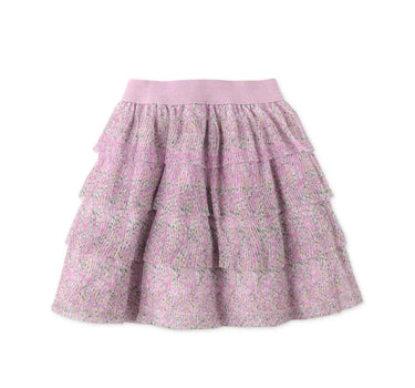 Gingersnaps Printed Electric Pleated Tiered Skirt