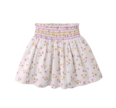 Gingersnaps All Over Print Dobby Skirt with Smocked Waist