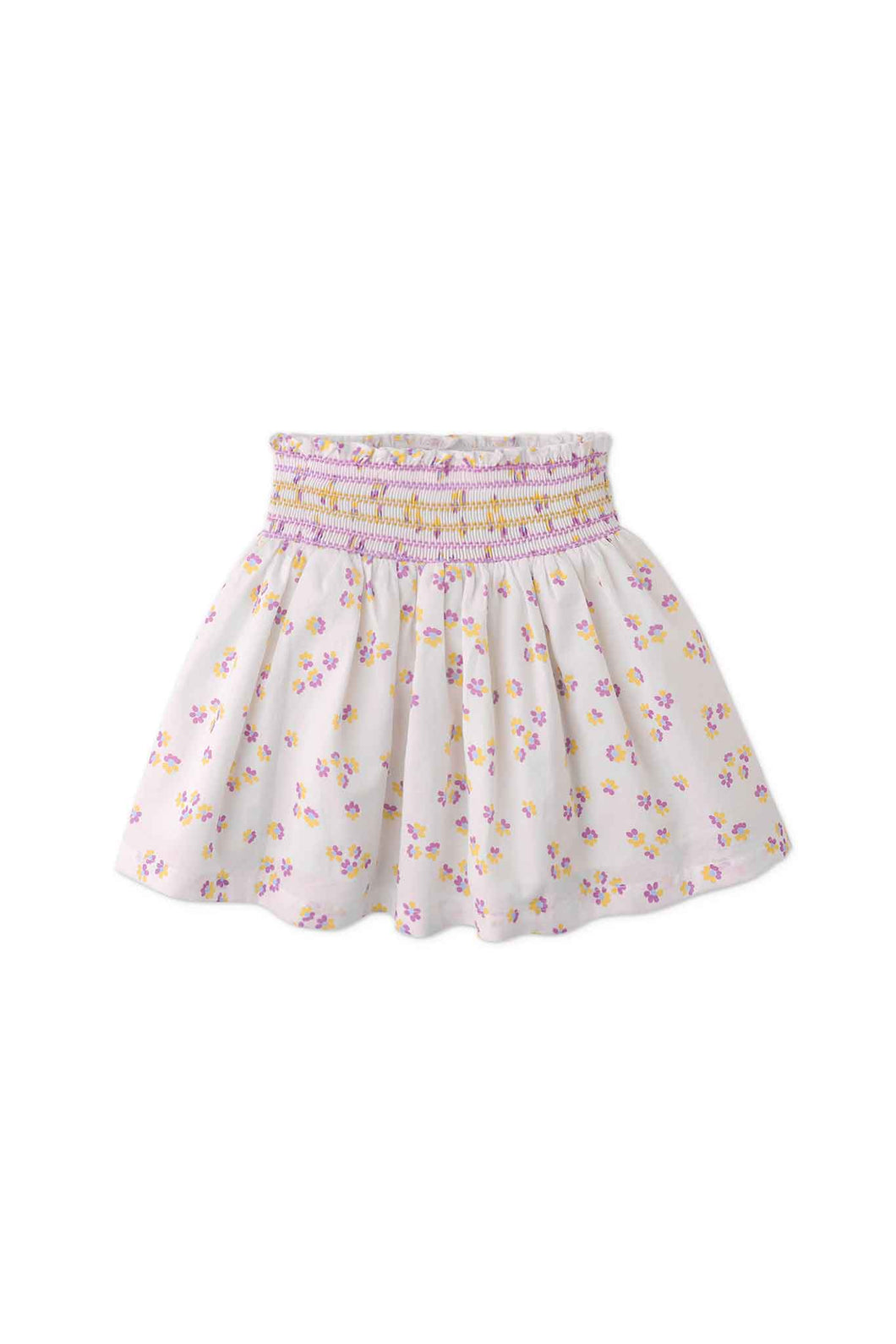 Gingersnaps All Over Print Dobby Skirt with Smocked Waist