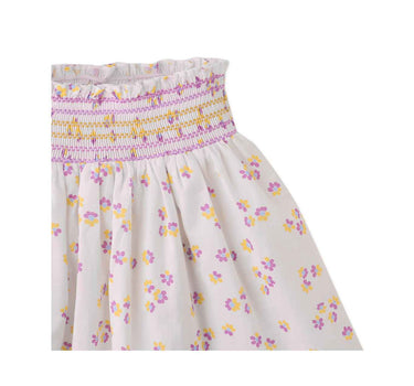 Gingersnaps All Over Print Dobby Skirt with Smocked Waist