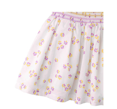 Gingersnaps All Over Print Dobby Skirt with Smocked Waist
