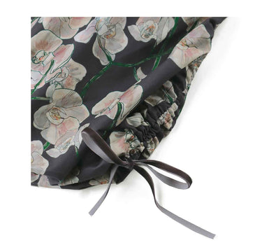 Gingersnaps Orchid Print Bubble Skirt With Side Ruching