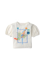 Load image into Gallery viewer, Gingersnaps Parrot Print Tee W/ Floral Sequin Embellishments
