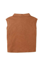 Load image into Gallery viewer, Gingersnaps Plain Color Collared Sleeveless Top with Pocket
