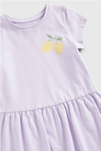 Load image into Gallery viewer, Mothercare Lemon And Lilac Jersey Dresses - 2 Pack
