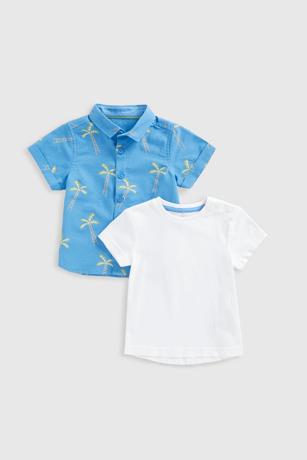 Mothercare Palm Tree Shirt And T-Shirt Set