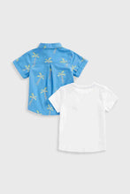 Load image into Gallery viewer, Mothercare Palm Tree Shirt And T-Shirt Set
