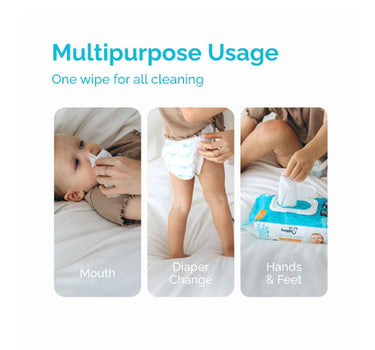 Hoppi Baby Wipes - 20 Pack X 5