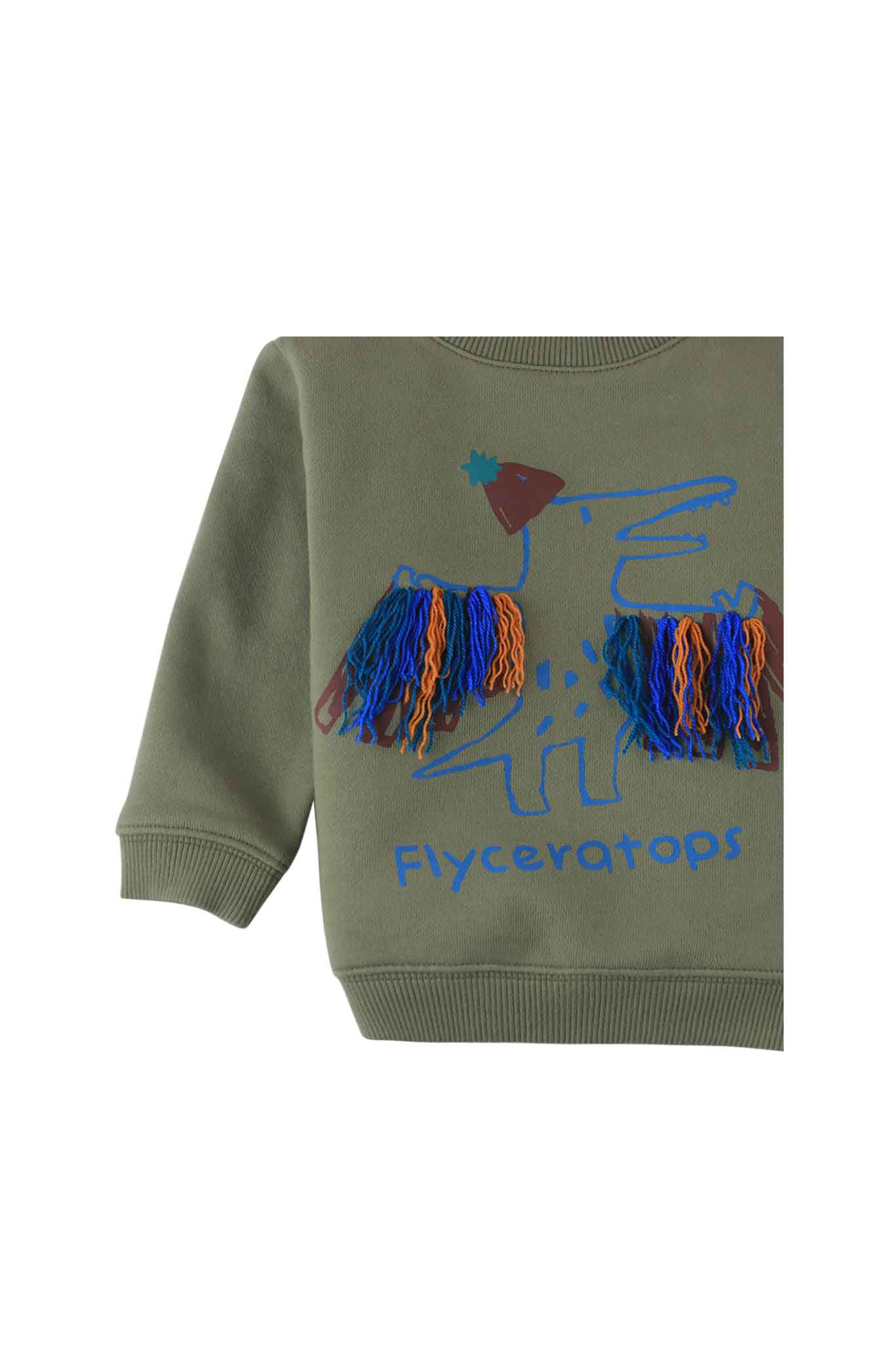 Gingersnaps Fincher Flyceratops Print Sweatshirt