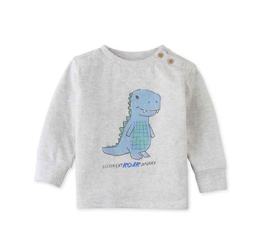 Gingersnaps Kael Baby Dino Print Long Sleeve T-Shirt