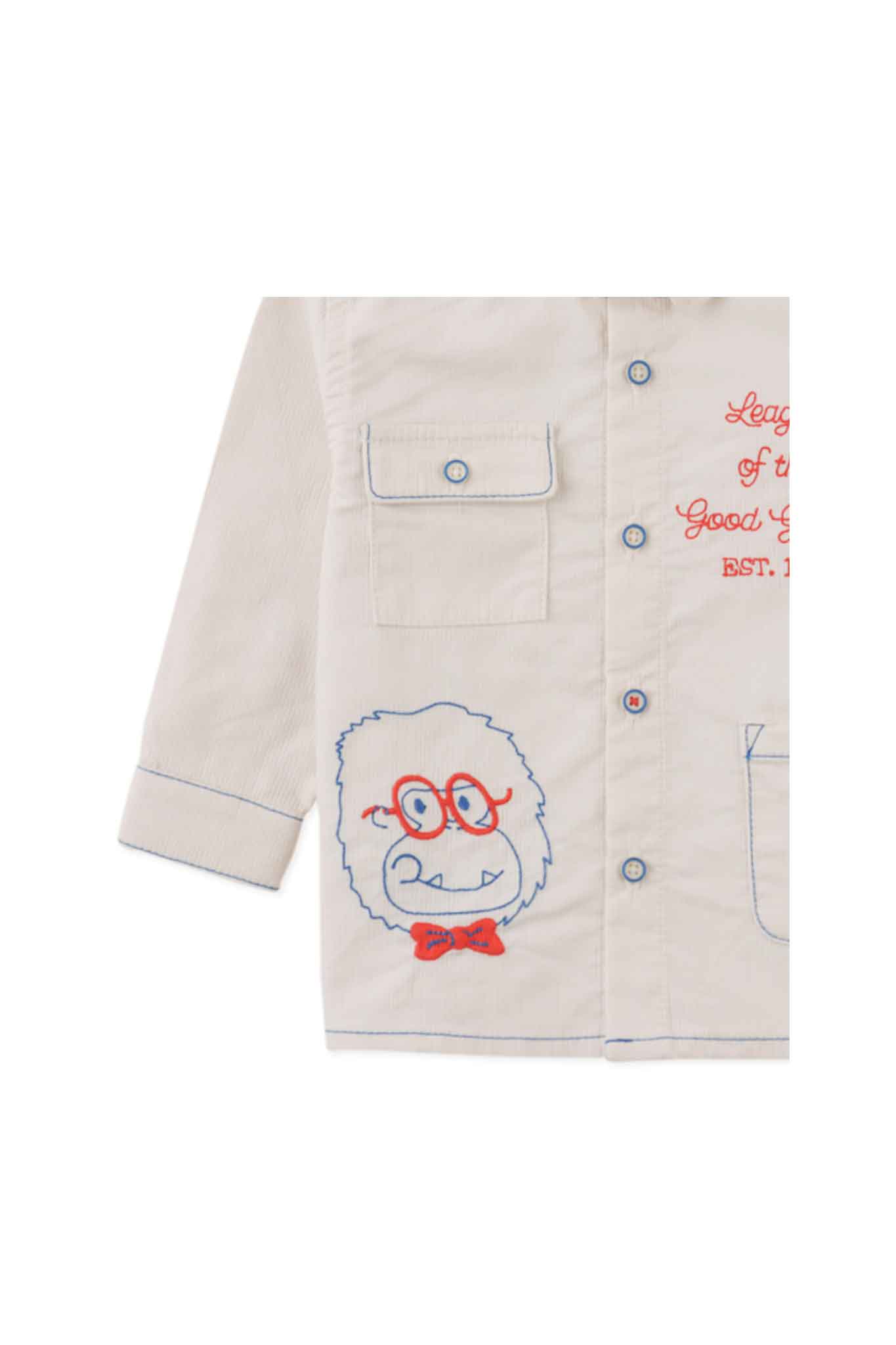 Gingersnaps Richard Embroidered Button-Down Long Sleeve Shirt