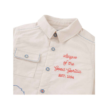 Gingersnaps Richard Embroidered Button-Down Long Sleeve Shirt