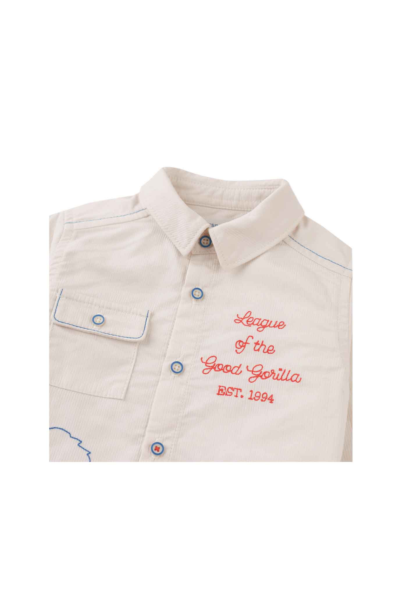 Gingersnaps Richard Embroidered Button-Down Long Sleeve Shirt