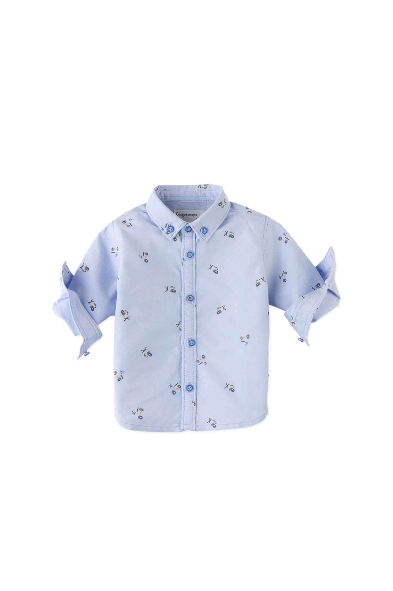 Gingersnaps Baby Tyler Button-Down Long Sleeve Shirt