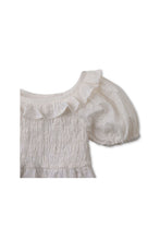 Load image into Gallery viewer, Gingersnaps Cotton Eyelet Smocked Blouse
