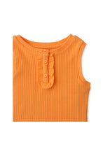 Load image into Gallery viewer, Gingersnaps Sleeveless Rib Top with Ruffles
