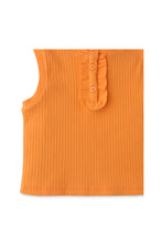Load image into Gallery viewer, Gingersnaps Sleeveless Rib Top with Ruffles

