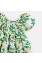 Load image into Gallery viewer, Gingersnaps Lemon Print Puff Sleeves Dress
