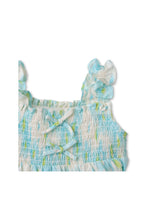 Load image into Gallery viewer, Gingersnaps Ikat Print Smocked Dress with Bow
